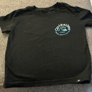 Quiksilver Kids Black Tee with Blue Logo